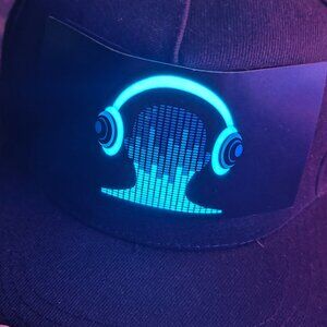 LED Music/Sound Activated Hat, clubwear, resort, sports, party, night event, bar